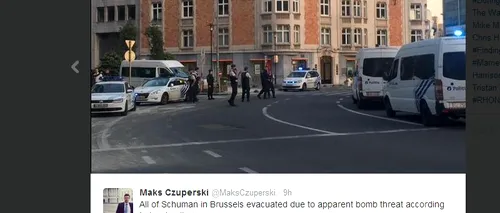 Panică la sediul Consiliului European, unde o mașină suspectă a declanșat alerta cu bombă