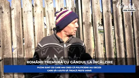 GÂNDUL VOX POPULI. Factura la gaz le dă frisoane românilor (VIDEO)