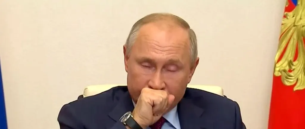 Vladimir Putin, criză de tuse în direct la TV după ce a fost numit „președintele cu Parkinson” sau „bolnavul de cancer” - FOTO/VIDEO