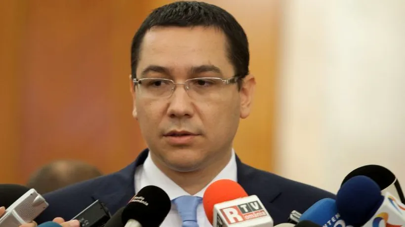 Ponta: După decizia CC fac apel ca denigrările la adresa României să înceteze