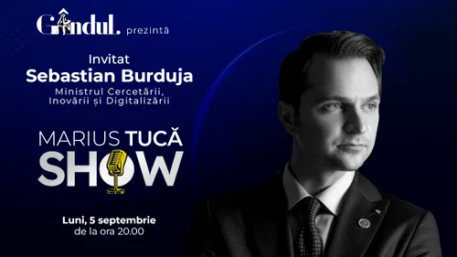 Marius Tucă Show începe luni, 5 septembrie, de la ora 20.00, live pe gândul.ro