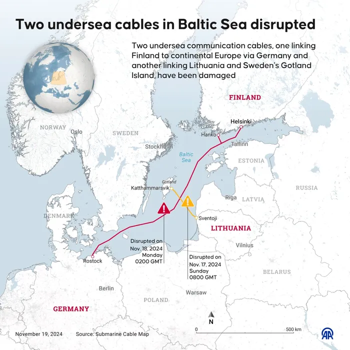 Rusia ar fi fost în spatele întreruperii cablurilor subacvatice din Marea Baltică, în noiembrie 2024 