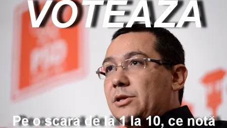 SONDAJ. Pe o scară de la 1 la 10, ce notă i-ați da premierului Ponta? 