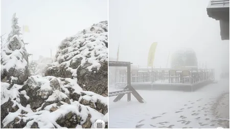 A venit iarna. Ninge în Masivul Postăvaru și pe Vârful Omu. Peisaje spectaculoase, cu brazi și poteci acoperite de zăpadă