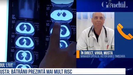 GÂNDUL LIVE | Virgil Musta, manager al Spitalului „Victor Babeș” Timișoara: „Nu se poate trece direct în faza a doua, cu insuficiență respiratorie” / „Nu există o febră standardizată sau tipică pentru infecția cu noul coronavirus” - VIDEO