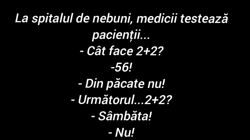 BANCUL ZILEI | Cât face 2+2?