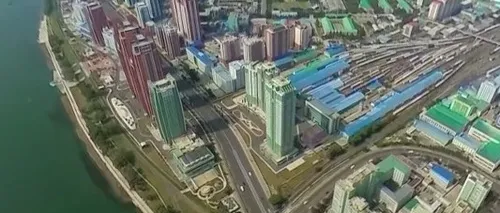 Imagini RARE. Cum arată Phenianul filmat din aer. VIDEO spectaculos din capitala Coreei de Nord


