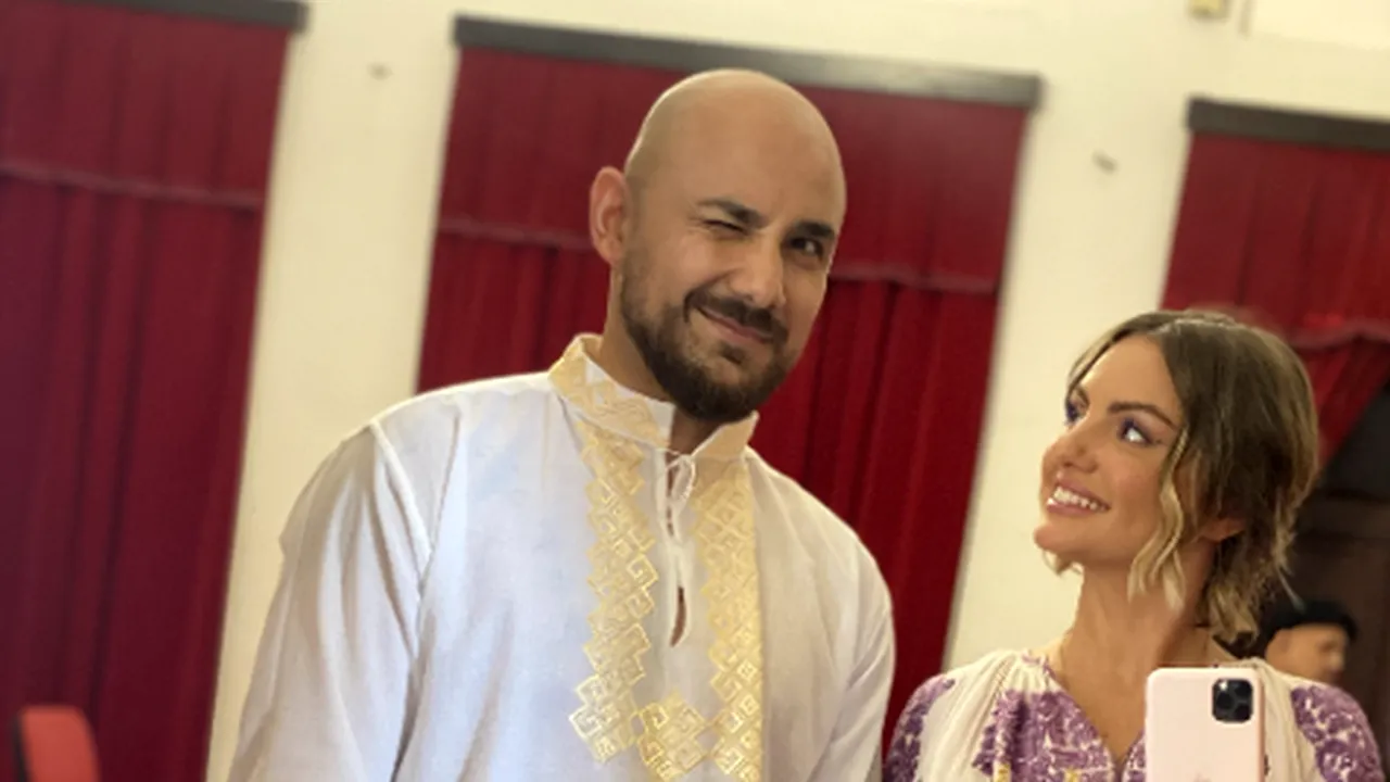 Primele imagini de la cununia civilă a Alexandrei Stan. Primarul Elena Lasconi a oficiat căsătoria, la mănăstire