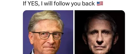 Una din paginile de Social Media deschise în numele lui Trump îi acuză pe Bill Gates și Dr. Fauci de CRIME împotriva umanității