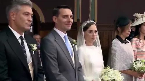 Nunta principelui Nicolae cu Alina Binder. Sute de oameni au întâmpinat alaiul de nuntași cu flori și cu stema casei regale