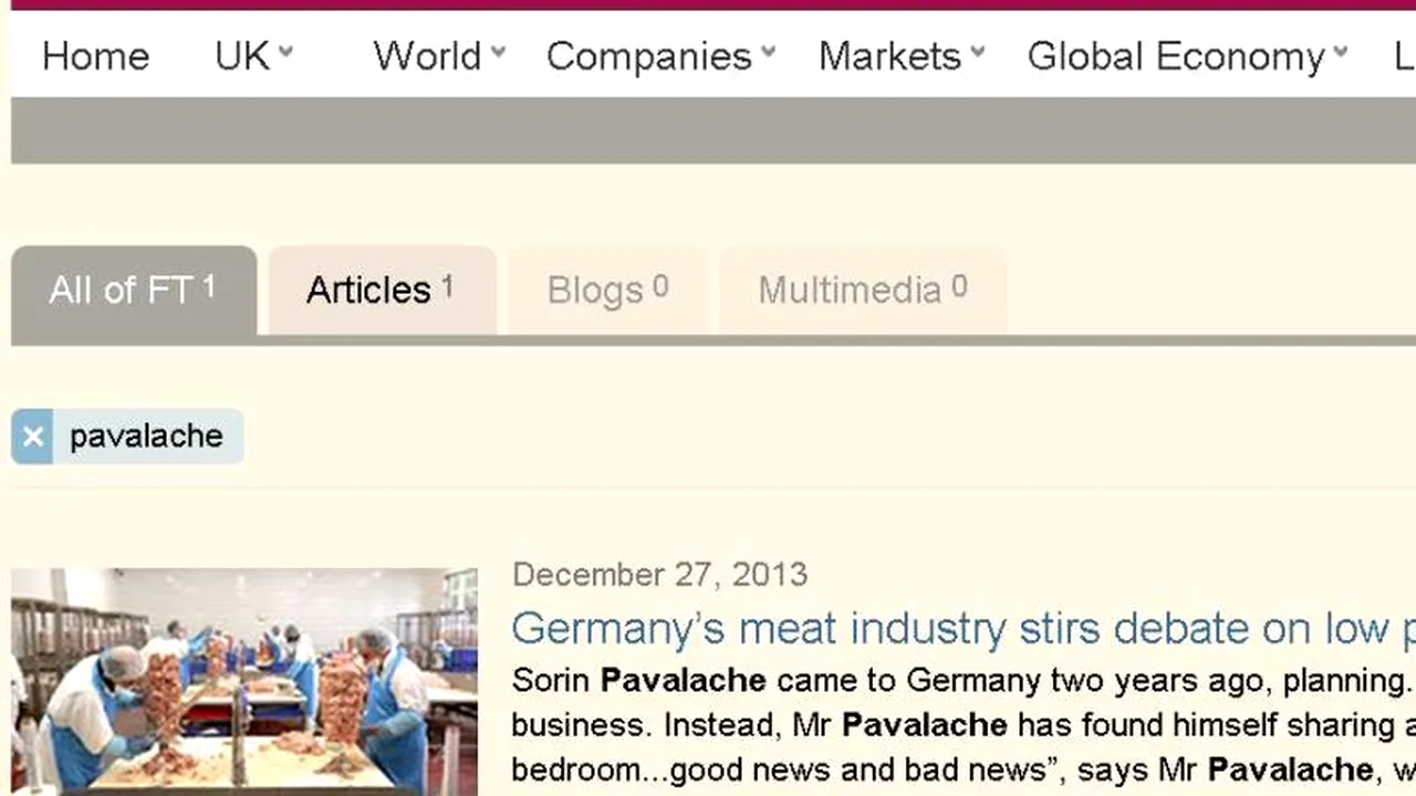 FT: Povestea unui român care lucrează în Germania. 