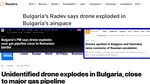 Drona explodată în Bulgaria, în atenția presei internaționale. Ce scriu Reuters, AP și Euronews