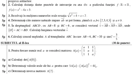 BACALAUREAT 2013. Ce subiecte au primit elevii la MATEMATICĂ și ISTORIE la BAC 2013