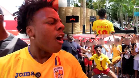 iShowSpeed, show live în București. Streamer-ul a jucat fotbal cu picii în tricoul lui Hagi, a mâncat mici în Obor și a vizitat Parlamentul