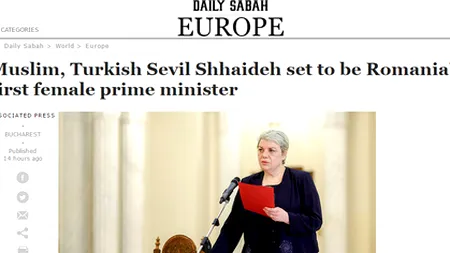 Cum se vede nominalizarea lui Sevil Shhaideh în presa internațională