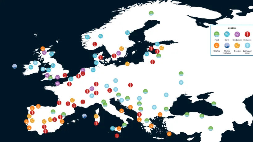 Raport Copernicus | Date sumbre pentru Europa, în anul 2023: „Fenomenele EXTREME au dus la pierderi de miliarde €”