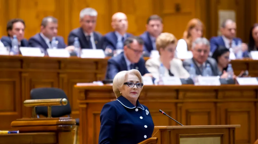 Dăncilă, o nouă gafă, chiar în discursul din Parlament. Cum a inventat premierul o nouă Bancă