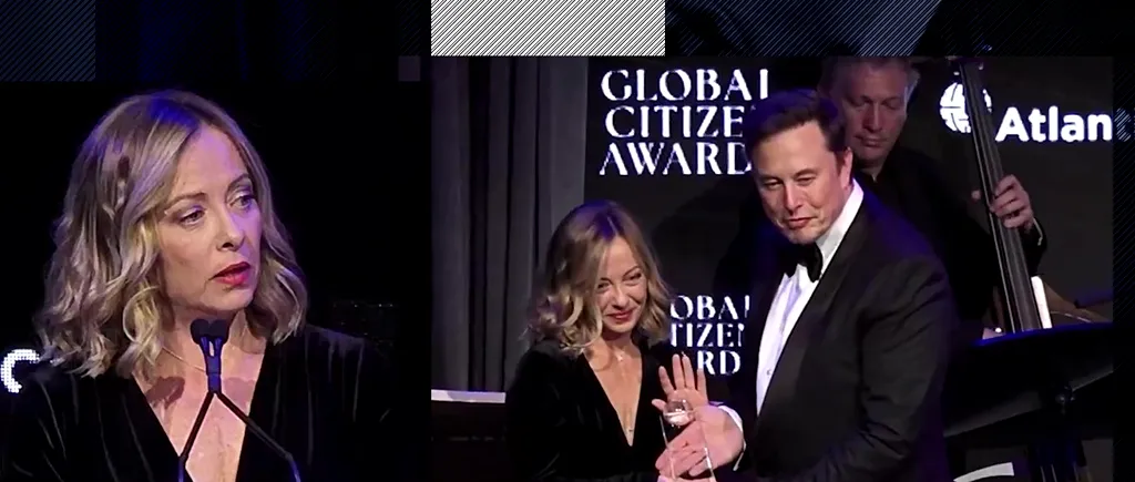 Georgia MELONI primește premiul Global Citizen din mâna lui Elon Musk / Mișcare strategică sau aliniere politică cu Donald Trump?