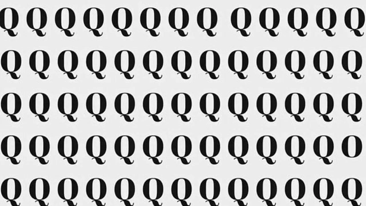 Test de inteligență. Doar persoanele cu un IQ ridicat pot găsi litera diferită în doar 5 secunde