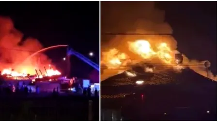 Incendiu de proporții la un complex de locuințe sociale din Timiș. Un bărbat a murit încercând să își salveze câinele
