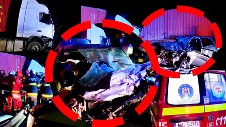 Accident grav pe sensul Deva - Sibiu al A1. O persoană a murit şi alte două, inclusiv o fetiţă de 6 ani, au fost rănite