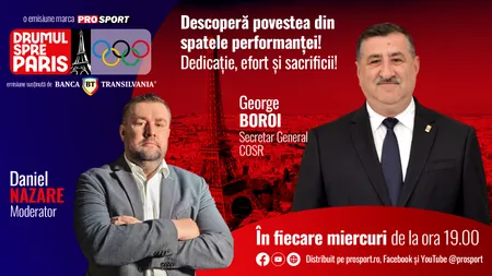 George Boroi, secretar general al Comitetului Sportiv și Olimpic Român, invitatul emisiunii „Drumul spre Paris”