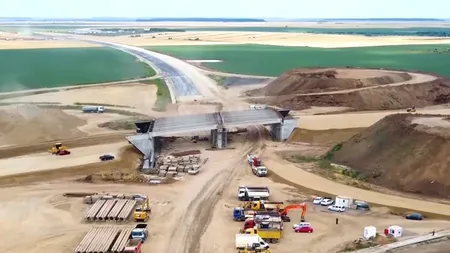 VIDEO | Cum arată Autostrada A0 Sud, văzută din avion. Ministerul Transporturilor cere mobilizare suplimentară și susținută pe lotul 1 al A0 Sud