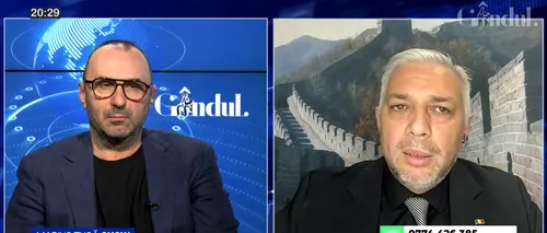 VIDEO | Dan Tomozei, jurnalist: „Războiul nu este între China și SUA. Bătălia dintre ele, doar economică”