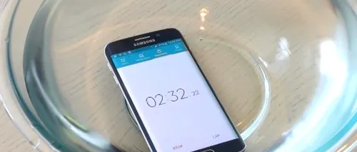 Ce se întâmplă cu smartphone-ul Galaxy S6 Edge după ce este ținut 20 de minute în apă