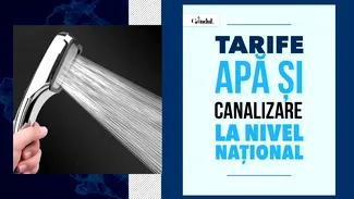 TOP 3 tarife apă potabilă și canalizare în România, în luna septembrie 2026. Unde sunt cele mai mari/mici prețuri și cât plătesc bucureștenii
