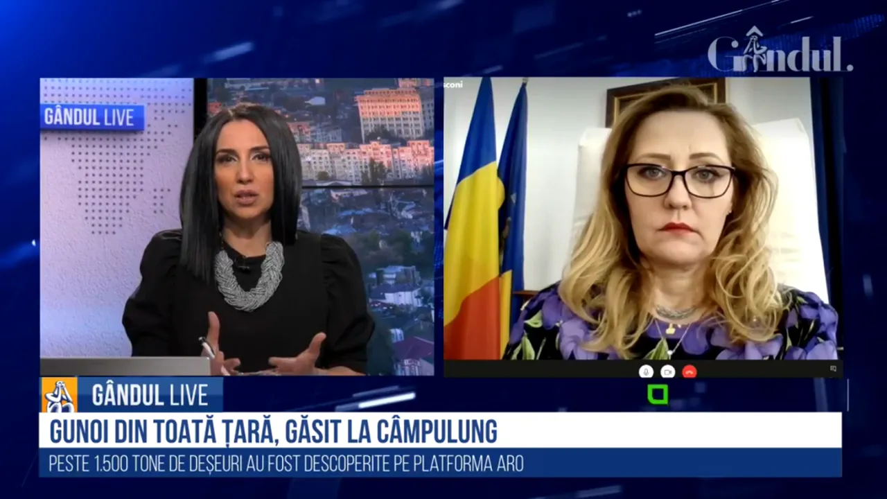 GÂNDUL LIVE. Elena Lasconi, primarul din Câmpulung Muscel, despre deșeurile din municipiu: „Dacă trebuie să mă mut cu biroul pe treptele Ministerului Mediului, asta o să fac!”
