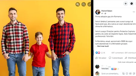 Adevărul despre „prima adopție gay din România”: „Este vorba de un bărbat singur, care a fost declarat apt să adopte”