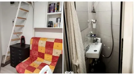 Cum se trăiește într-o garsonieră de 16 MP din Cluj. Dormi la etaj, „ca domnii”, pentru 29.000 de euro