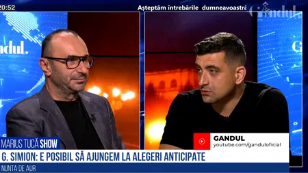 VIDEO | George Simion: „Este posibil să ajungem la alegeri anticipate. În momentul ăsta, există PSD și o anexă liberală. USR-ul e o filă de istorie deja în politica românească”