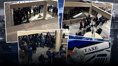 Cozi la ghișee pentru plata taxelor și impozitelor în toată țara pentru a beneficia de reducerea de 10%