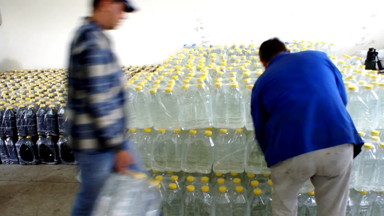 Evaziune fiscală de 1,2 milioane de lei în Covasna, cu rachiu făcut din spirt medicinal