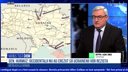 VIDEO | General-maior (r) Paul Hurmuz: „Rușii nu au avut comunicații securizate. Singurul succes a fost cucerirea sudului”