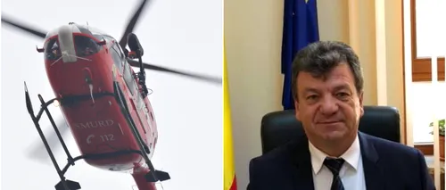 Senatorul PSD Virginel Iordache, singurul pacient din Suceava transportat anul acesta cu elicopterul SMURD