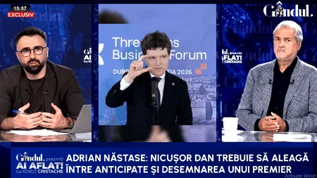 Adrian Năstase îl laudă pe Nicușor Dan: A reușit parțial/Și-a întărit statutul în această perioadă