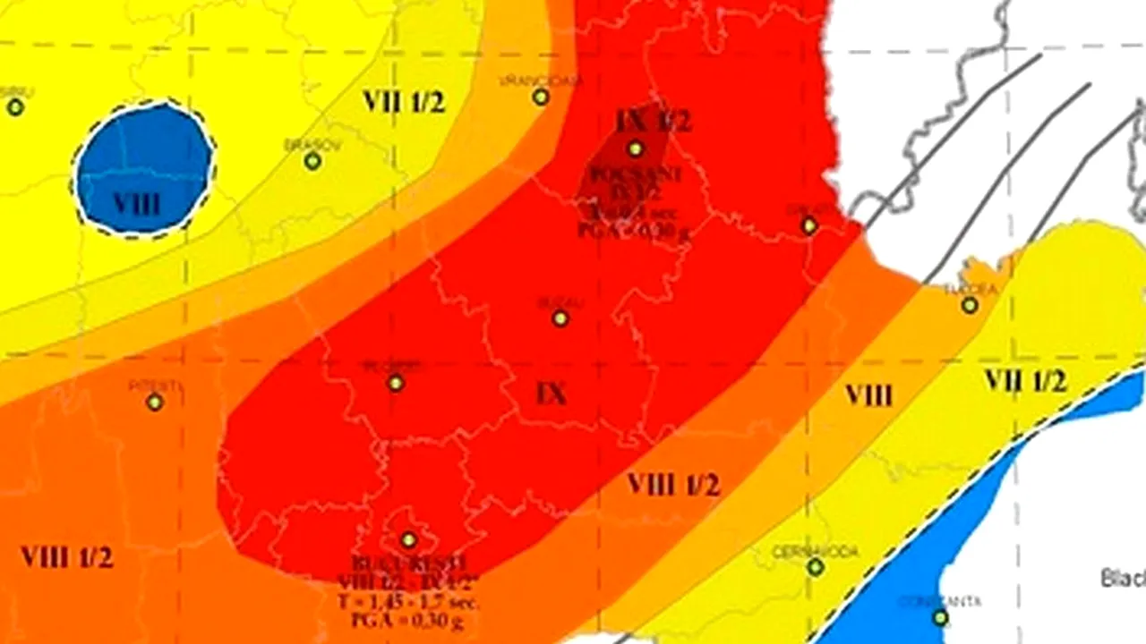 Cutremur de 3,7 grade în zona Vrancea