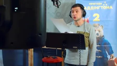 VIDEO | Armata lui Putin, ținută în loc de „ursulețul Paddington”. Zelenski a fost vocea personajului pentru copii, în versiunea ucraineană a filmului