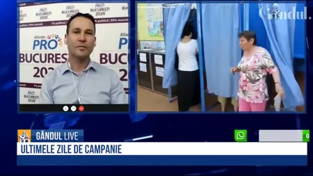 GÂNDUL LIVE. Robert Negoiță, candidat din partea Alianței Pro București 2020 la Primăria Sectorului 3: „Campania, la nivelul sectorului nostru, este marcată de mafia retrocedărilor ilegale”