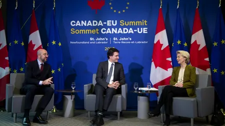 Summit UE-Canada | Ursula von der Leyen salută avansarea relațiilor / Președintele CE vrea relansarea procesului de pace israelo-palestinian