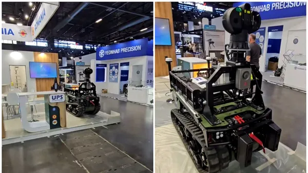 Cum arată Max1, robotul românesc dezvoltat pentru doborârea dronelor și stingerea incendiilor. Poate transporta încărcături de până la 850 kg