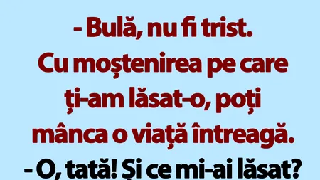 BANC | Moștenirea lui Bulă