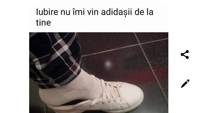 Bancul de duminică | Iubire, nu îmi vin adidașii de la tine