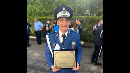 Părăsit de mamă la doi ani, Cosmin a terminat Seminarul Teologic cu CEA MAI MARE medie și a absolvit Academia de Poliție din București