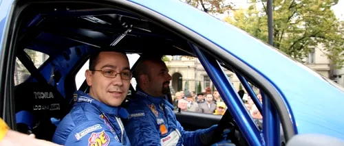 Ponta asistă la finala raliului Sibiului, unde în ultimii șase ani a concurat din poziția de copilot