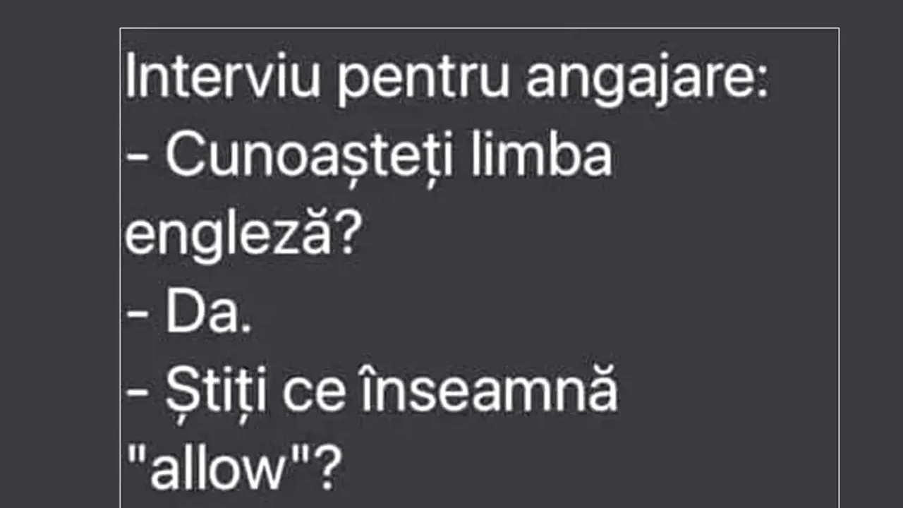 BANC | Interviu pentru angajare: „Cunoașteți limba engleză?”