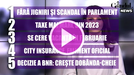 GÂNDUL NEWS. Fără jigniri, scandal, LIVE-uri și bannere în Parlament (VIDEO)
